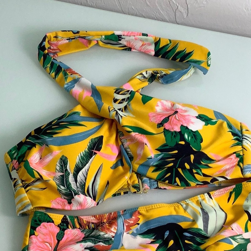 Beach Joy Bikini Tropical High waisted bikini size small NWT - Picture 12 of 16